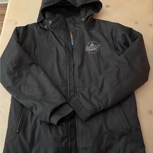 Burton Youth Lg Black Hooded Snow Jacket